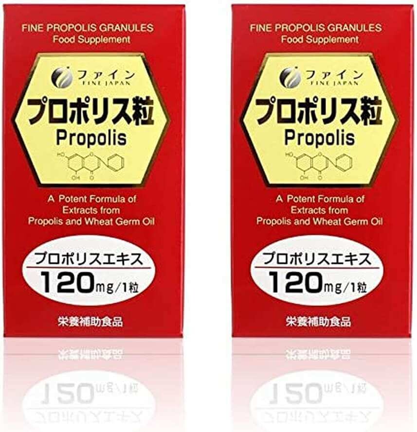 

Прополис Fine Japan Propolis 120 мг, 2 упаковки, 150 капсул