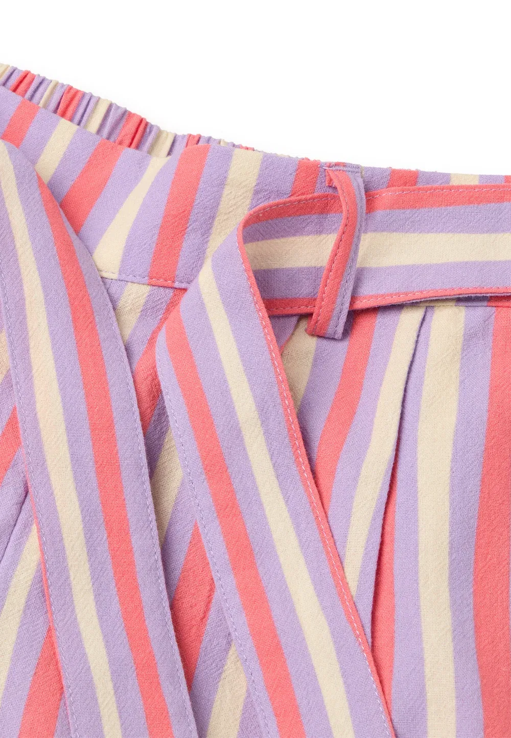 Шорты с принтом, поясом спереди и боковыми карманами..... - шорты United Colors Of Benetton, Multicolor — фото 3