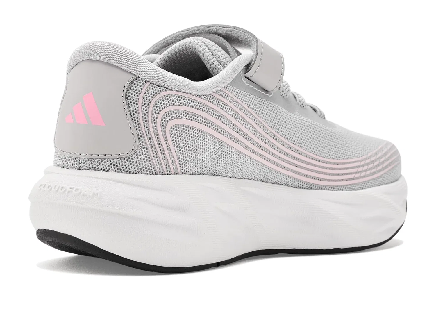 Детские кроссовки Galaxy 8 Adidas Kids, Ligh Solid Grey/Pink Fusion/Clear Pink — фото 4