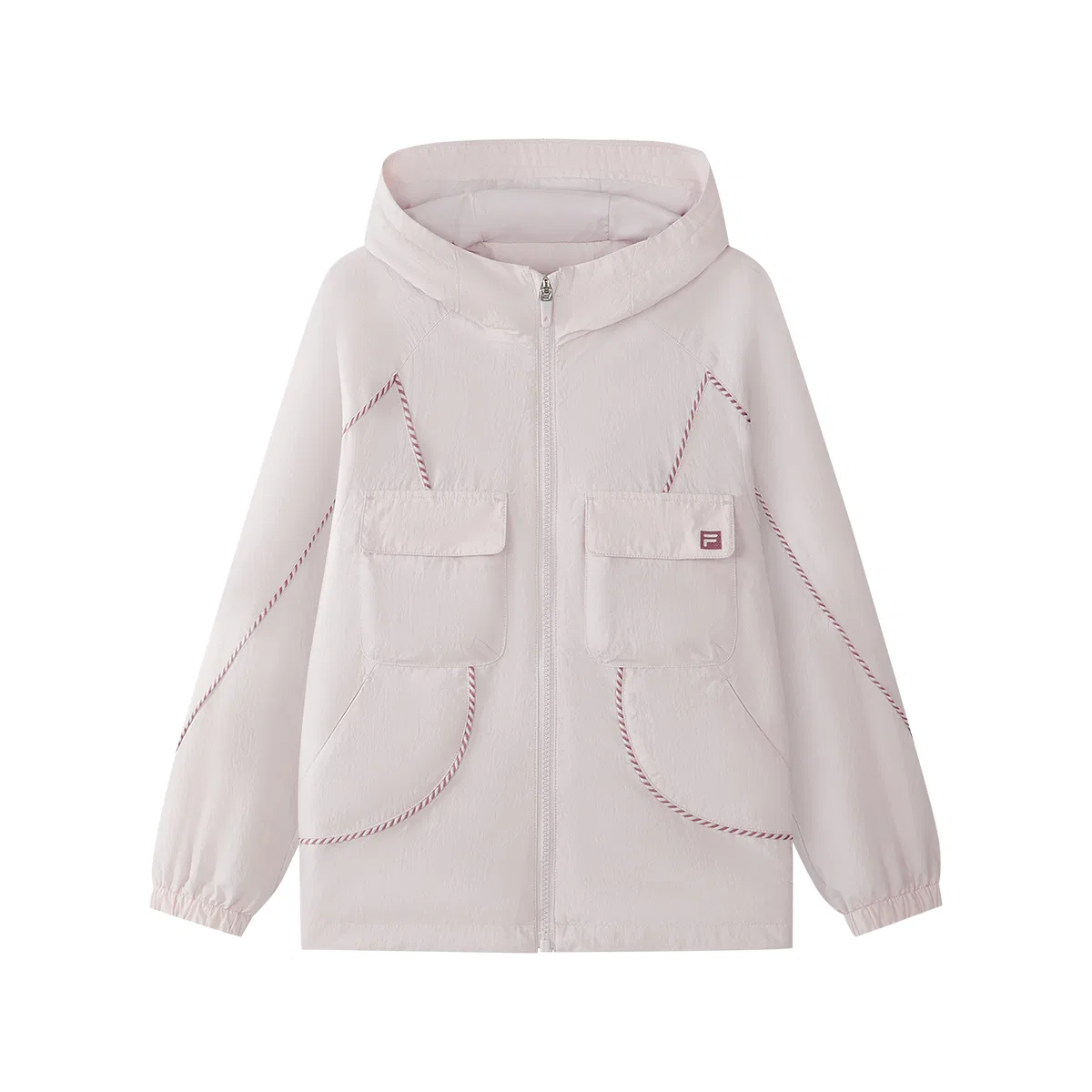 Детский худи с капюшоном и принтом Light Lilac FILA KIDS