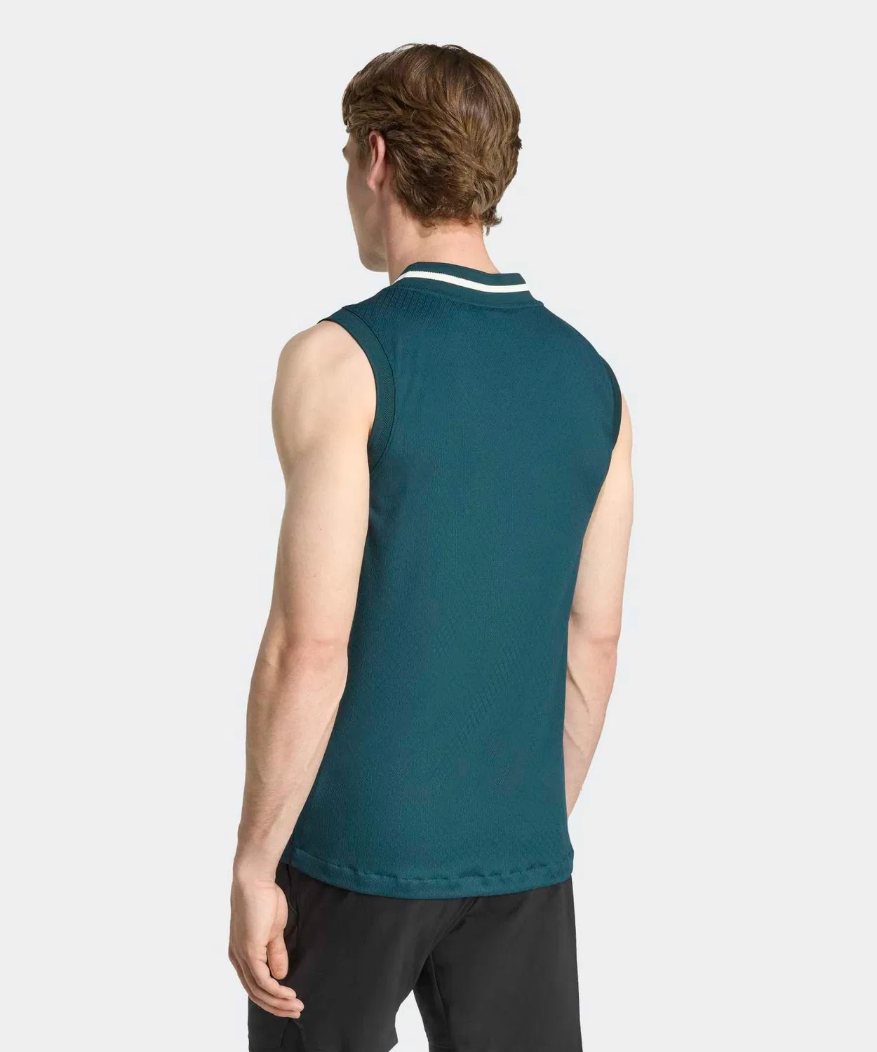 Мужской теннисный топ без рукавов Slim Fit Climacool Recycled Polyester Adidas, Green — фото 2