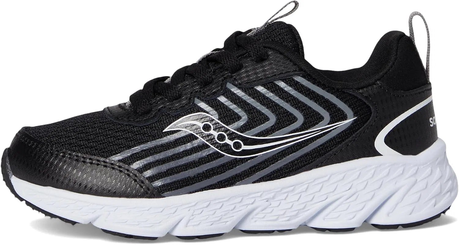 Детские кроссовки для мальчиков Wind 3.0 Saucony, Black/White — фото 4