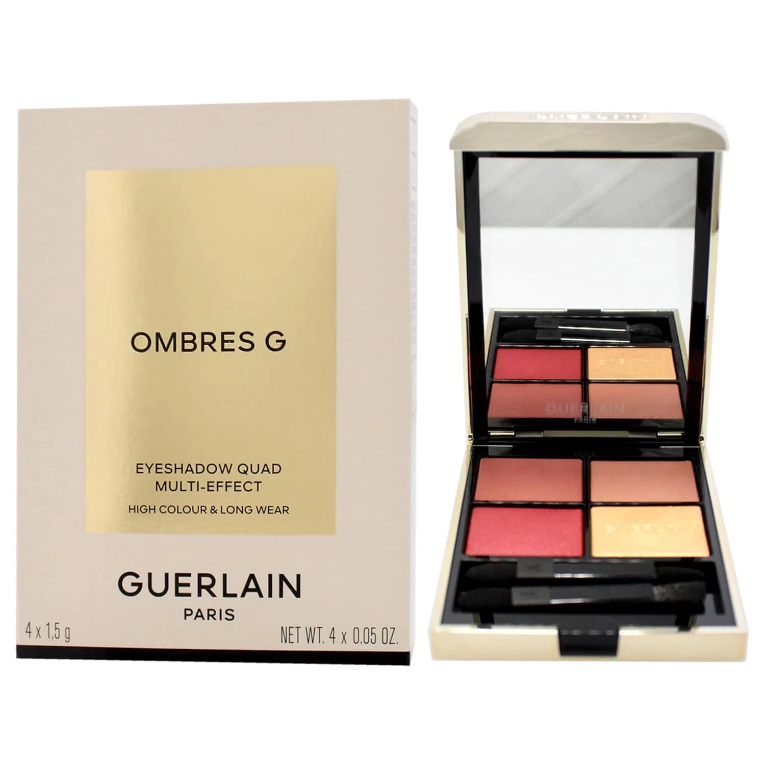 Палетка теней для век Guerlain Ombres G #214 Exotic Orchid, 6 г, Cranberry — фото 4