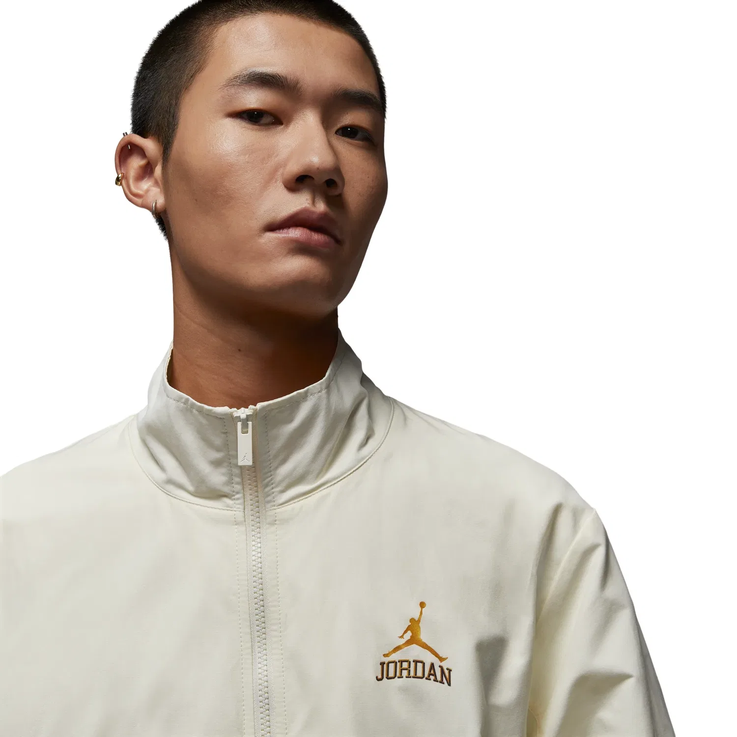 Мужская ветровка с длинным рукавом Jordan ASMJCLSSC DLX Wind Jacket, белый — фото 2