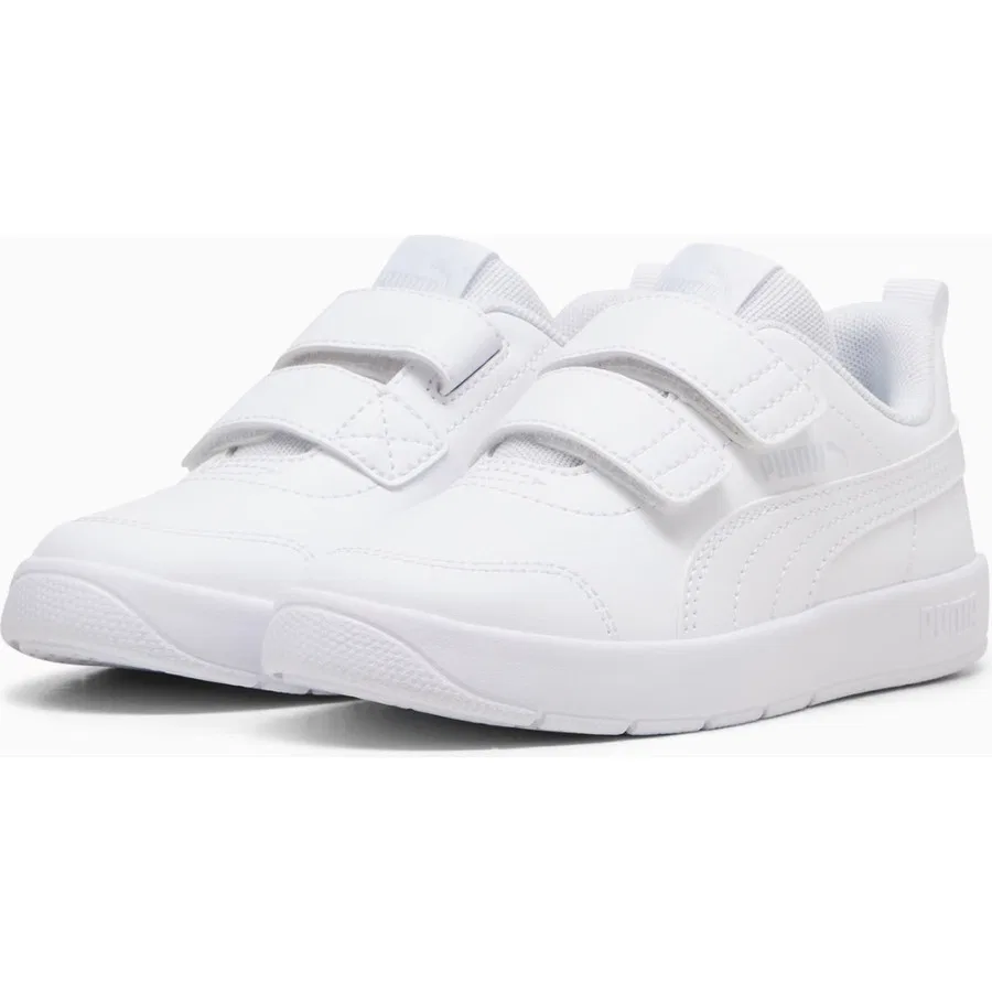 Кроссовки детские с ортопедической поддержкой Courtflex V3 V Ps Puma, Белый — фото 3