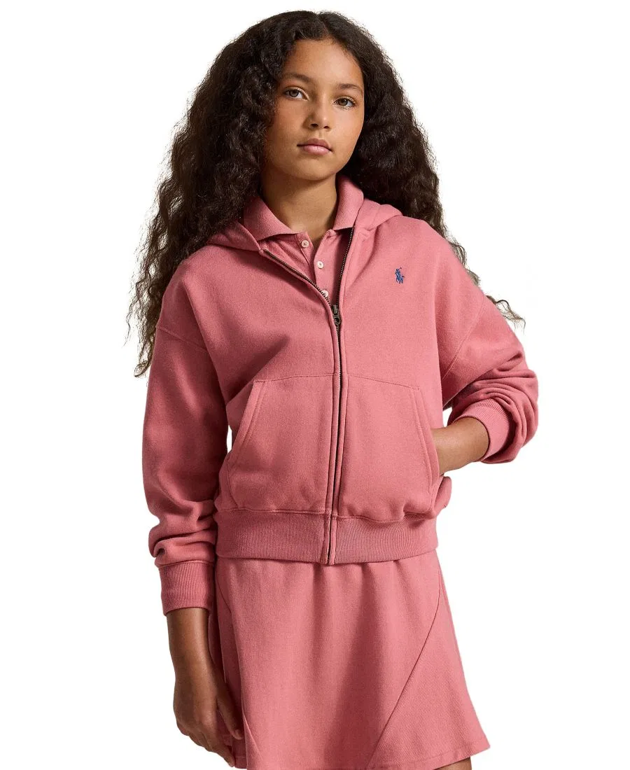 Худи с длинным рукавом, полная застежка-молния Polo Ralph Lauren, Canvas Pink