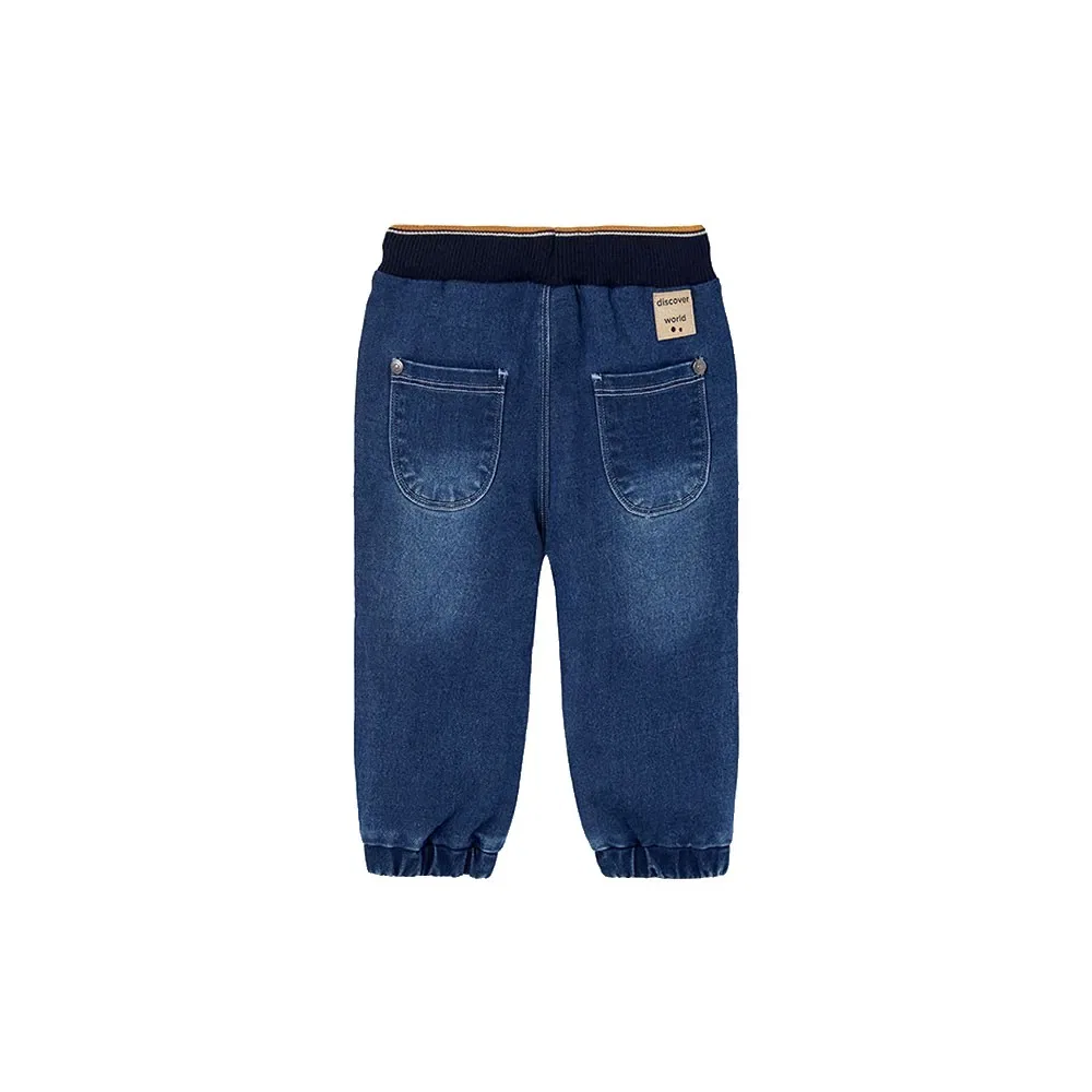 Вьетнамки Denim Knit Boboli, синий — фото 2