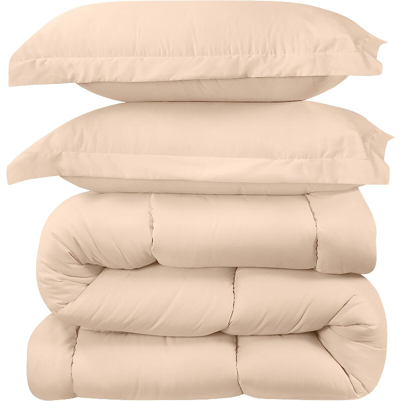 

Комплект двуспального постельного белья из 3 предметов Utopia Queen, бежевый