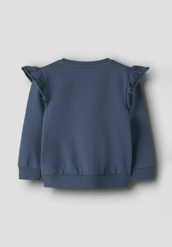 Свитшот из хлопка с эластаном Name It, Vintage Indigo, индиго — фото 2