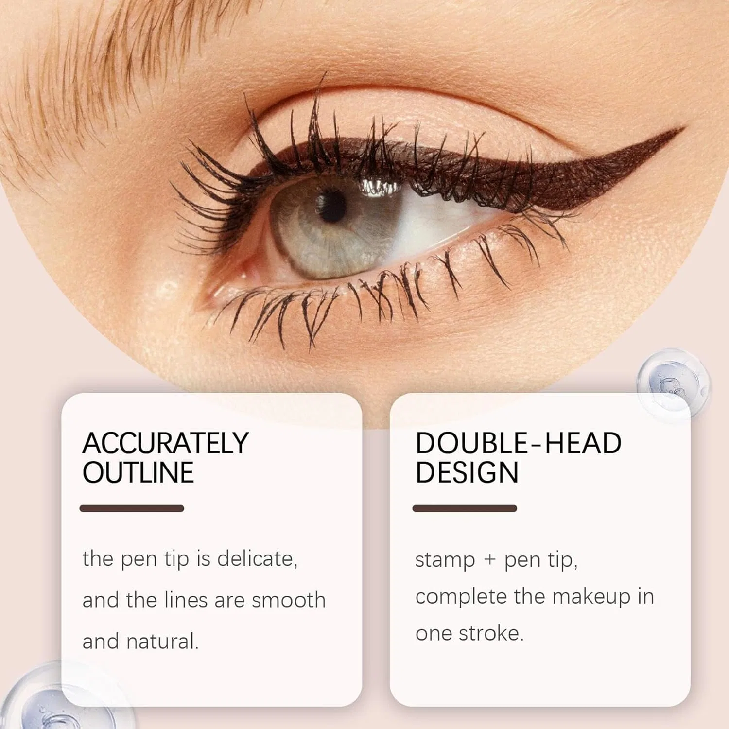 Подводка для глаз Eye End Stamp коричневая, 1 шт. — фото 3