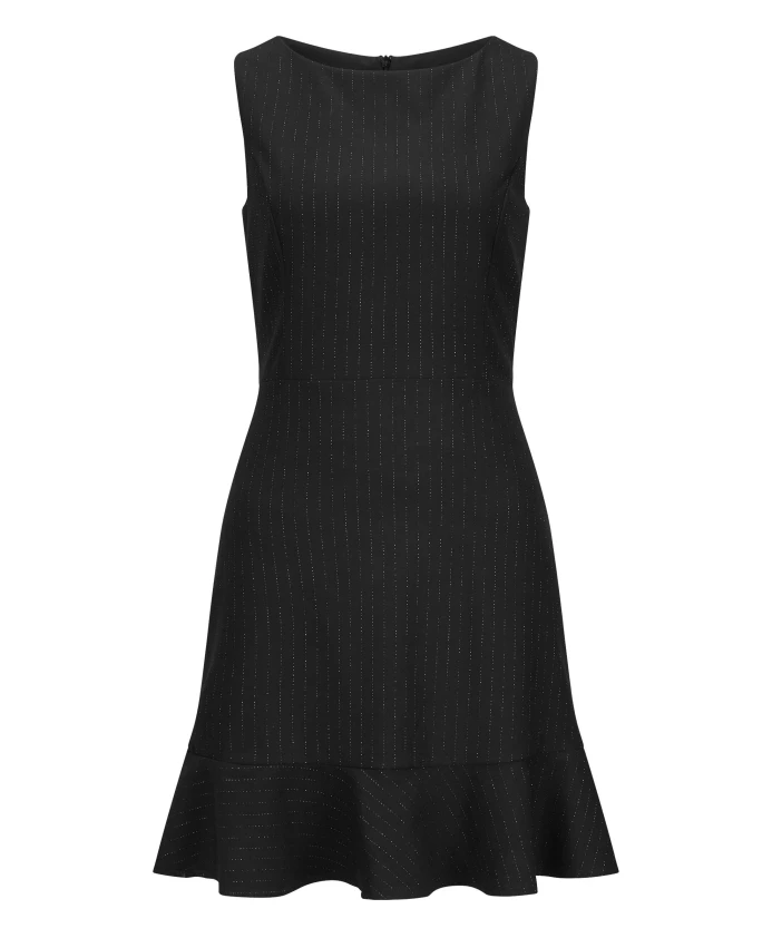 

Элегантное платье без рукавов с оборками по низу. Nicowa, черный