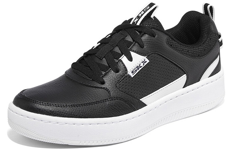 Обувь для скейтбординга Sport Court 92, мужская, низкая, черного/белого цвета Skechers — фото 3