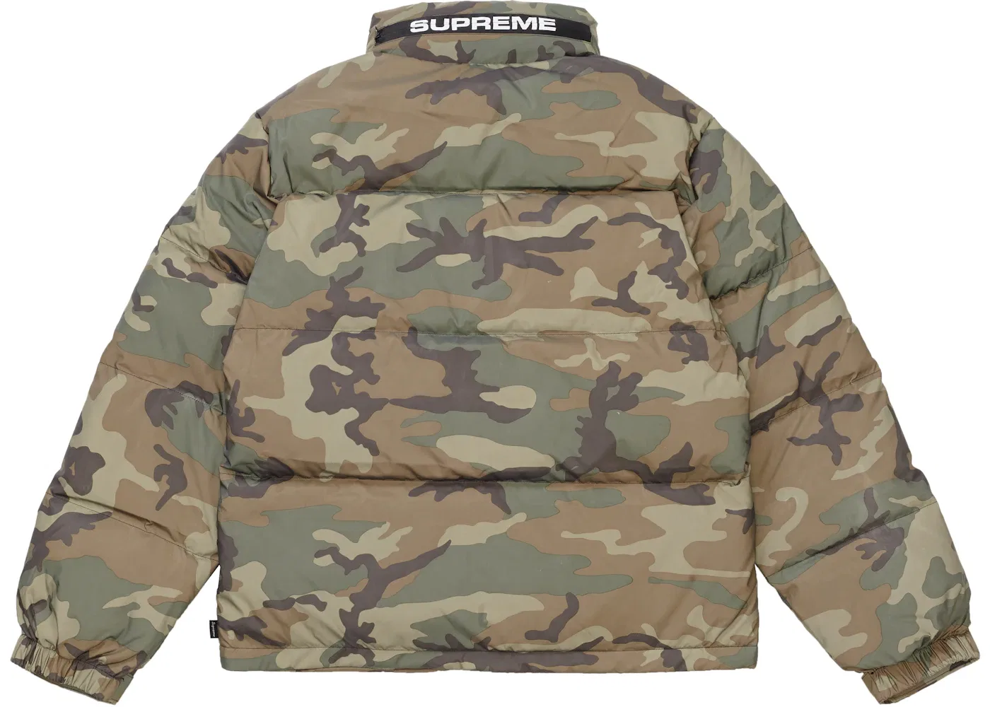 Мужской пуховик с камуфляжным принтом Supreme Reflective Camo Down Jacket, цвет Woodland Camo — фото 2