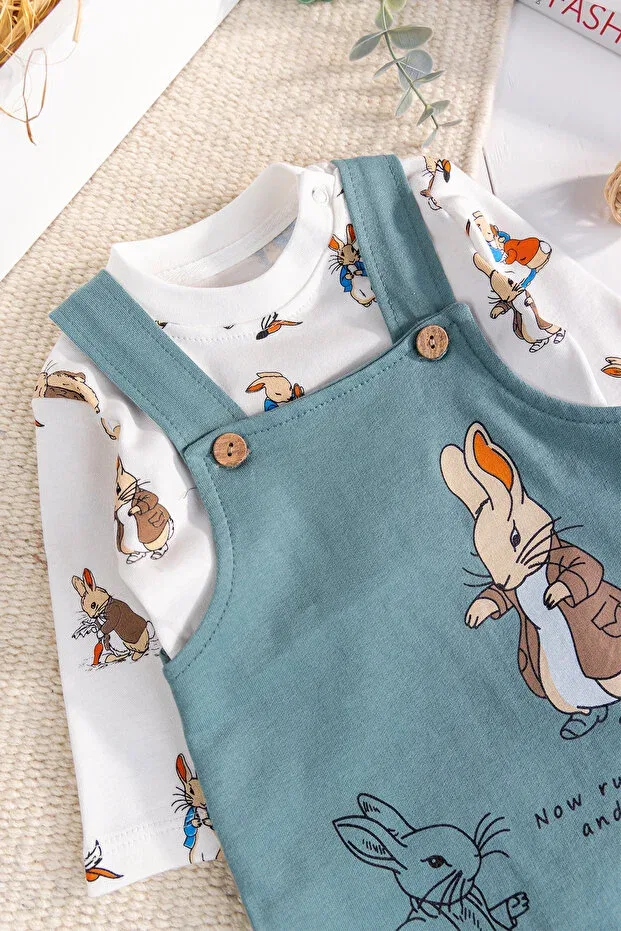 Детский комбинезон для мальчиков с длинным рукавом с принтом Babymod, Green — фото 4