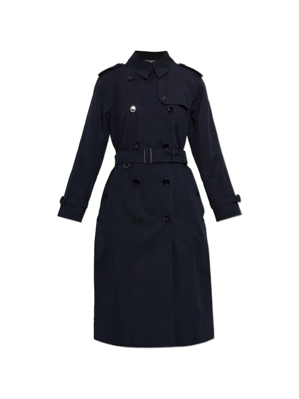 Двубортный тренч Waterloo Burberry, синий
