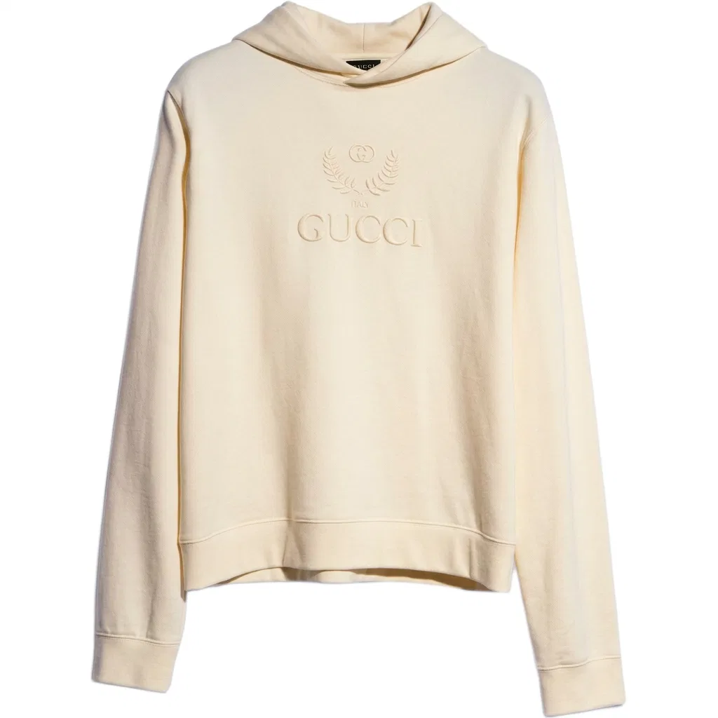 Мужской свитшот с капюшоном White GUCCI