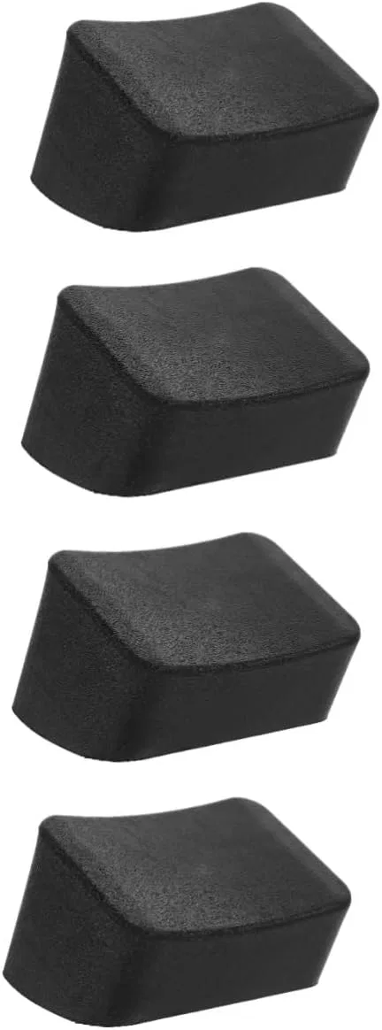 Набор подушек для мытья волос из кожи и губки, FOMIYES, 4 шт., 13x9.2x9 см, Черный