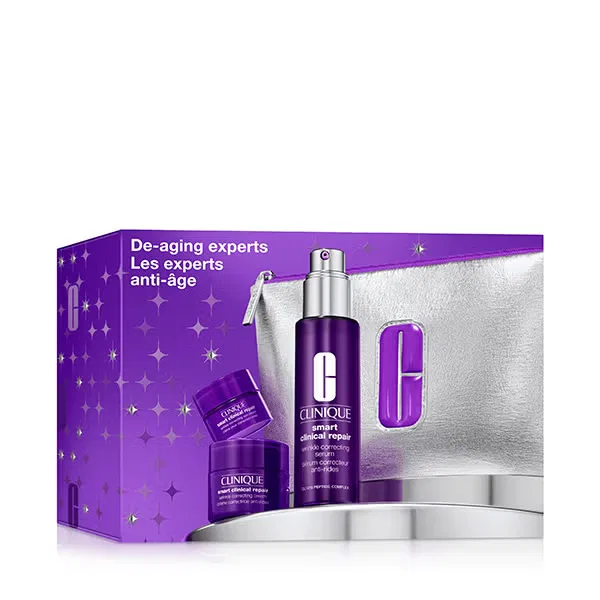 Набор антивозрастной косметики Clinique Smart Clinical Repair Wrinkle Correcting сыворотка 50 мл крем 15 мл крем для контура глаз, 5 мл — фото 3