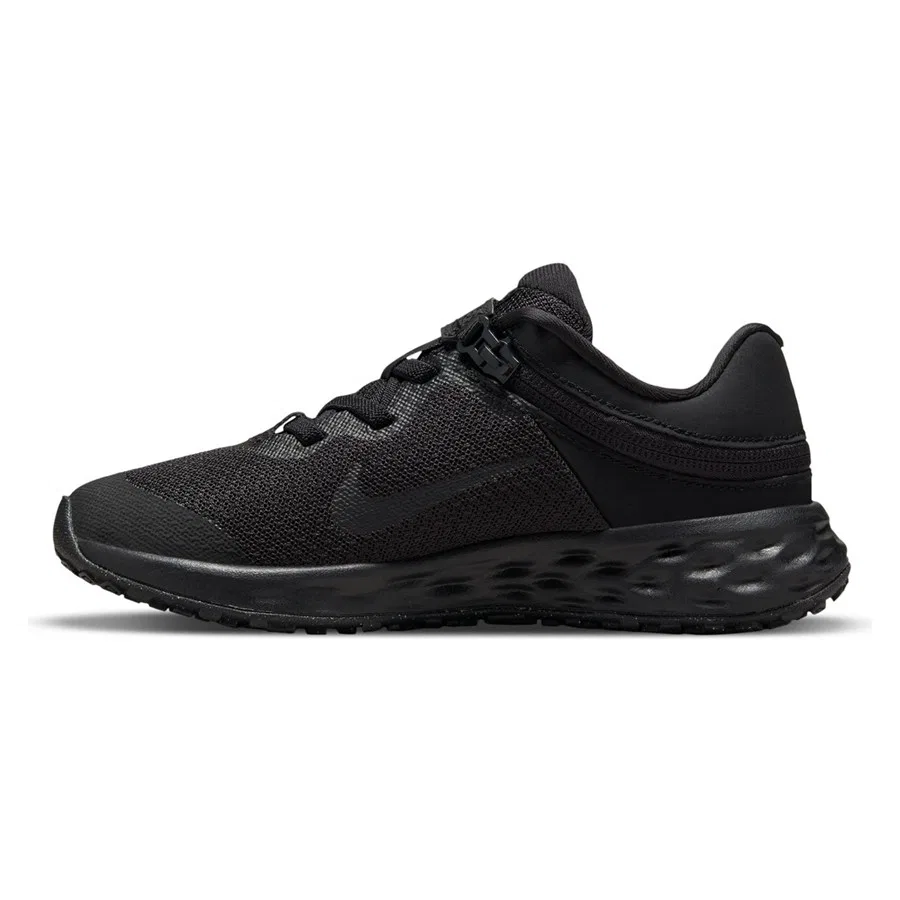 Детские кроссовки с системой быстрой шнуровки Revolution 6 FlyEase Nike, 31, Черный — фото 2