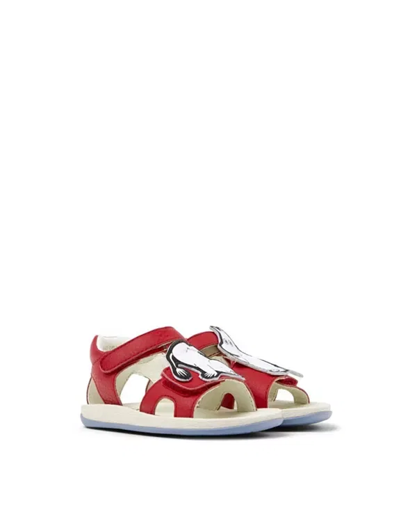 Детские сандалии кожаные First Walker Bicho by Moomin Mismatched Leather Sandals Camper, красный