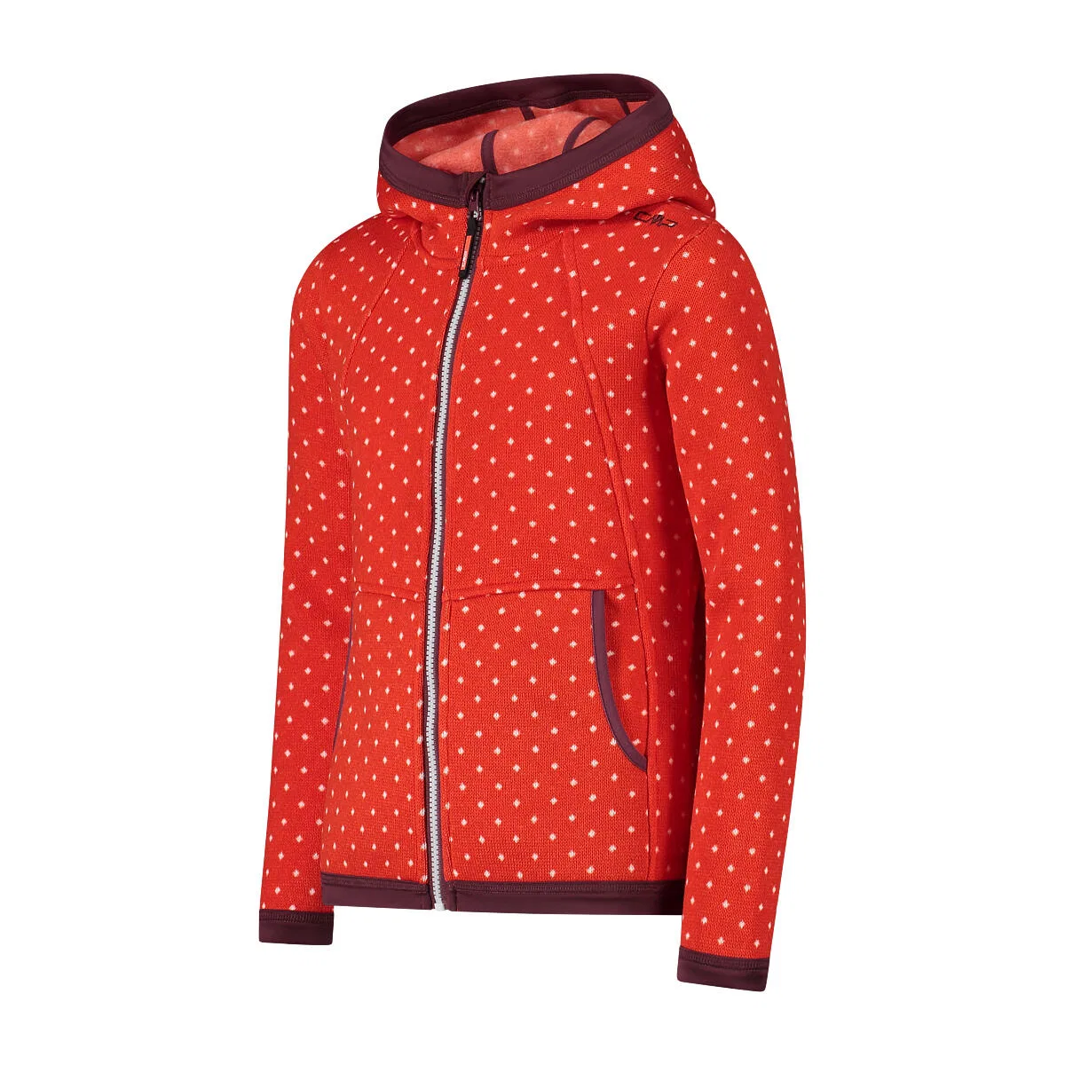 Детская флисовая куртка с капюшоном CMP Kid G Fix Hood Jacket, Mango — фото 3