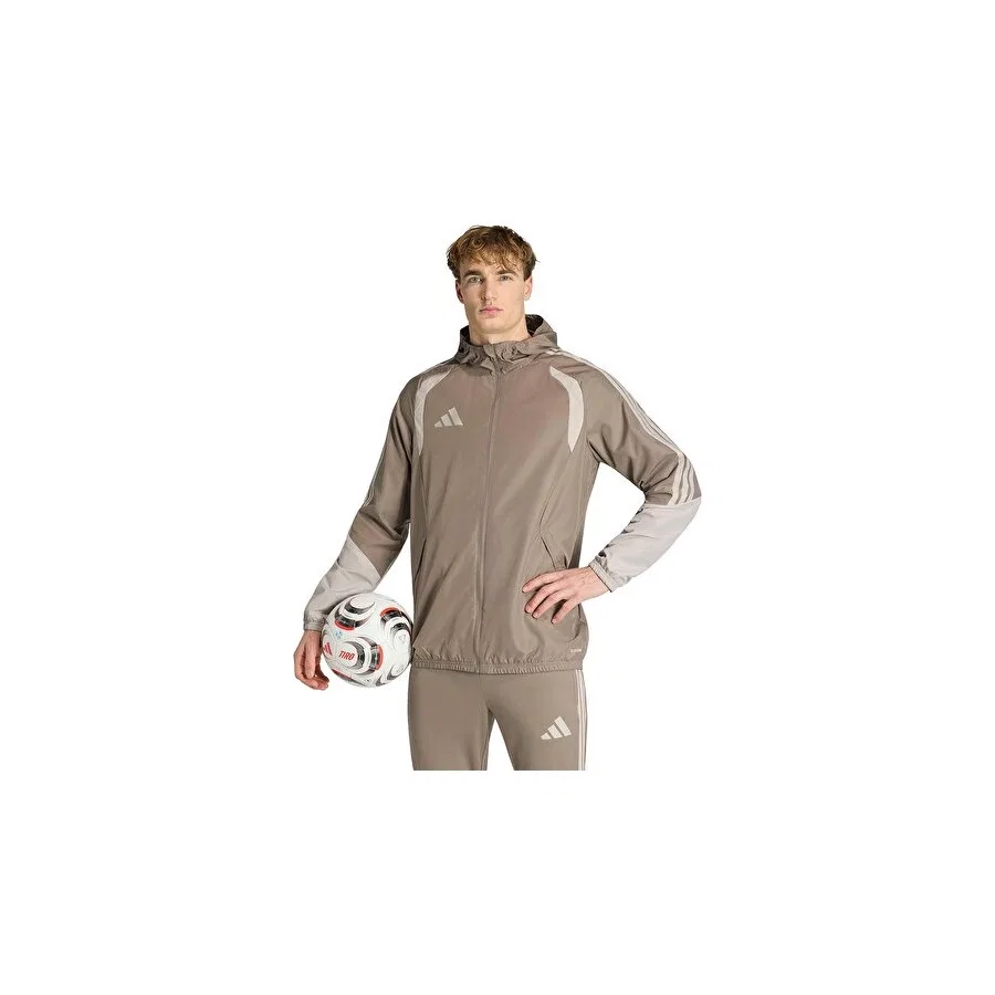 Мужская ветровка Adidas TIRO26C Aw Jkt, Коричневый — фото 2