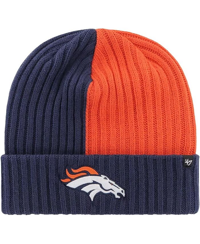 

Мужская темно-синяя вязаная шапка Denver Broncos Fracture Cuffed Knit '47 Brand
