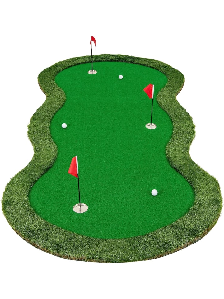 

COSTWAY Гольф-коврик для паттинга 300 см, зеленый