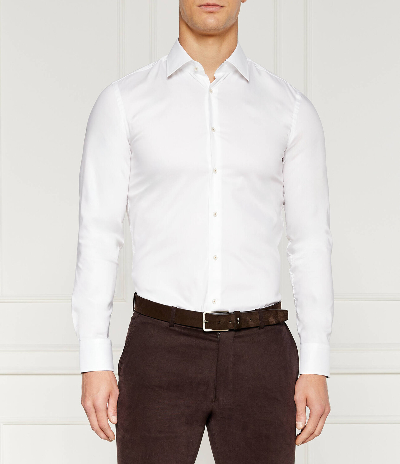 

Рубашка BOSS BLACK Slim Fit, белый