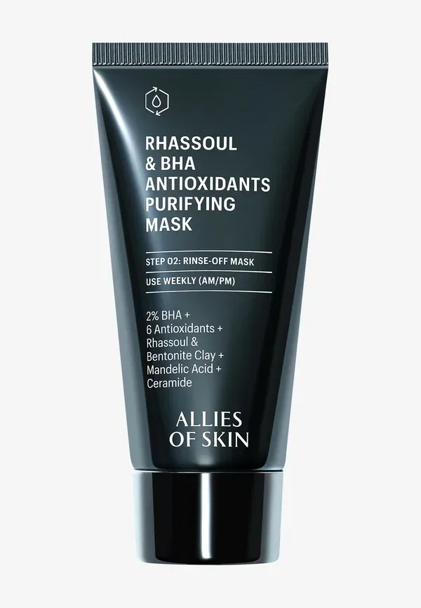 Очищающая маска с антиоксидантами Rhassoul & Bha - маска для лица 50 мл Allies Of Skin