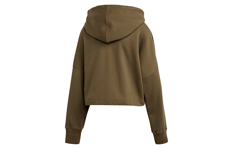 Свитшот женский Complements Olive Green Adidas Originals, оливково-зеленый — фото 2