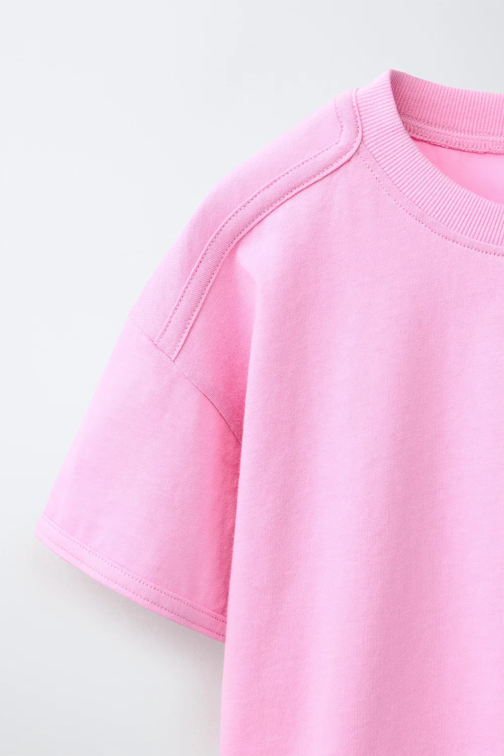 ПРОСТАЯ ФУТБОЛКА ZARA, Pink — фото 3