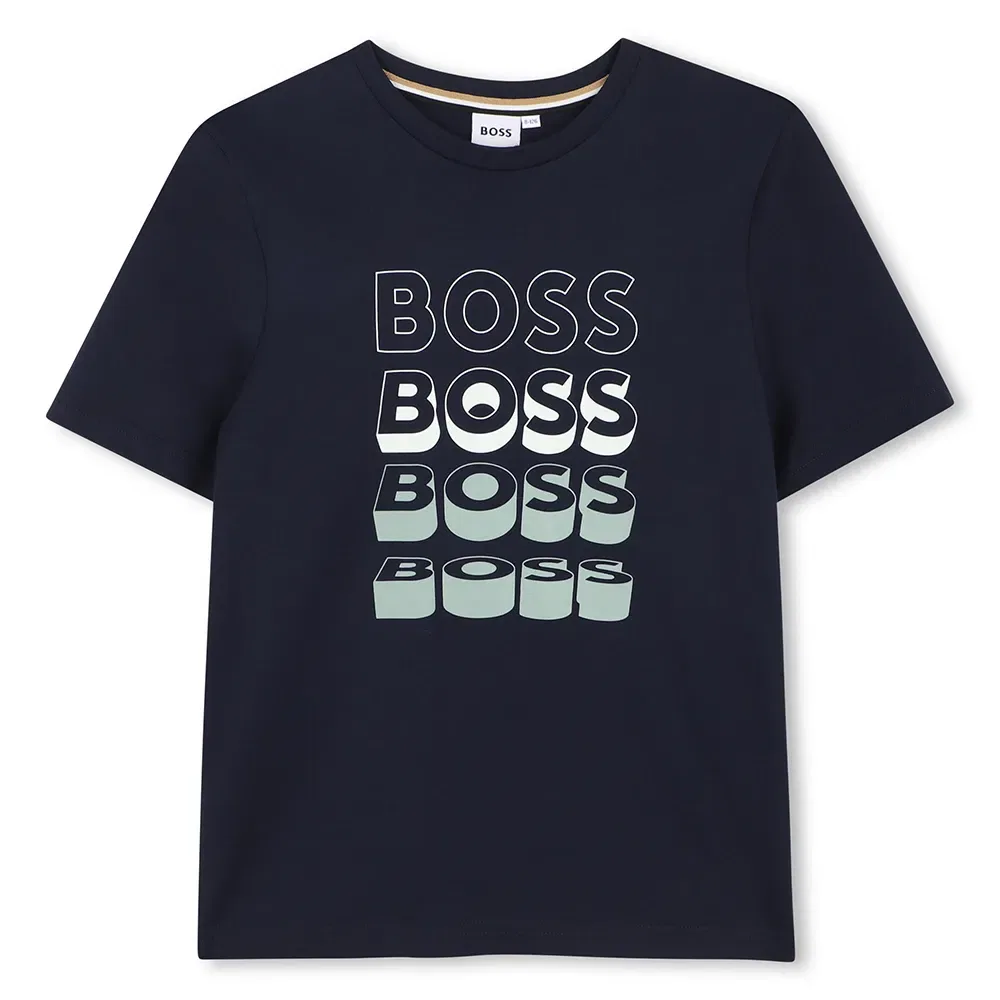 Футболка с коротким рукавом BOSS, синий