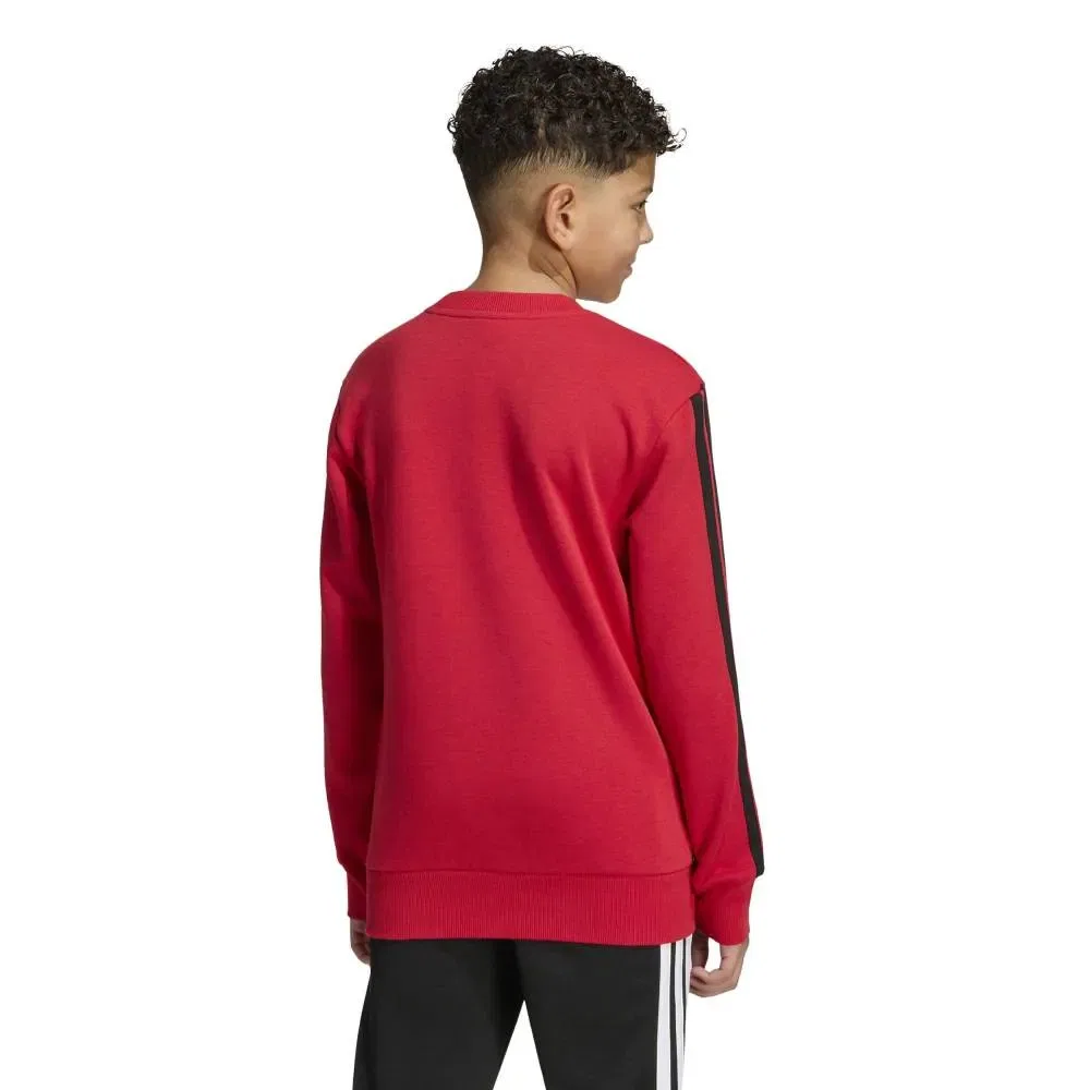 Детский свитшот для девочек с принтом Manchester United Crew Adidas, Red — фото 2