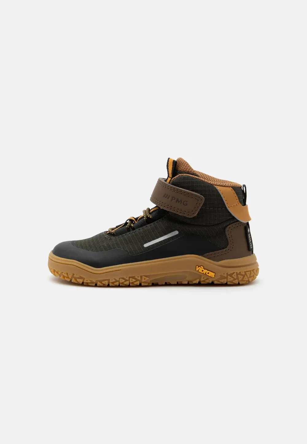 Ботинки Goretex barefoot grander унисекс на шнуровке Primigi, Military Green/Mud Brown