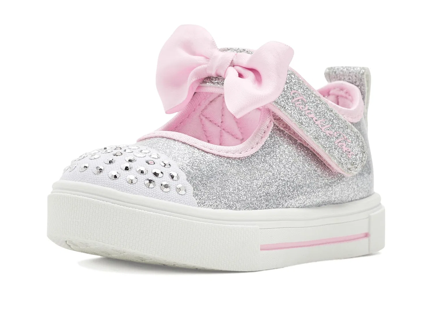 Кроссовки Twinkle Sparks - Precious Jane 314467N (для малышей) Skechers Kids, Silver
