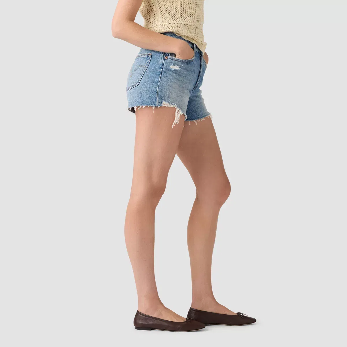 Женские джинсовые шорты с высокой посадкой 501 Curve Levi's, Signs Of Success — фото 3