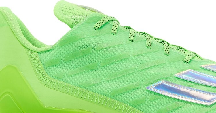 Бутсы Adidas Adizero Cleats 'Team Solar Green Silver Metallic', зеленый — фото 3