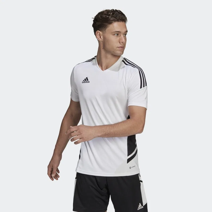 Спортивная футболка с вентиляцией Condivo 22 Jersey adidas, Бело-черный