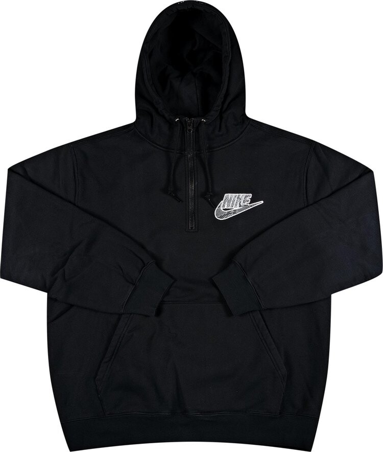 

Толстовка Supreme x Nike Half Zip Hooded Sweatshirt 'Black', черный