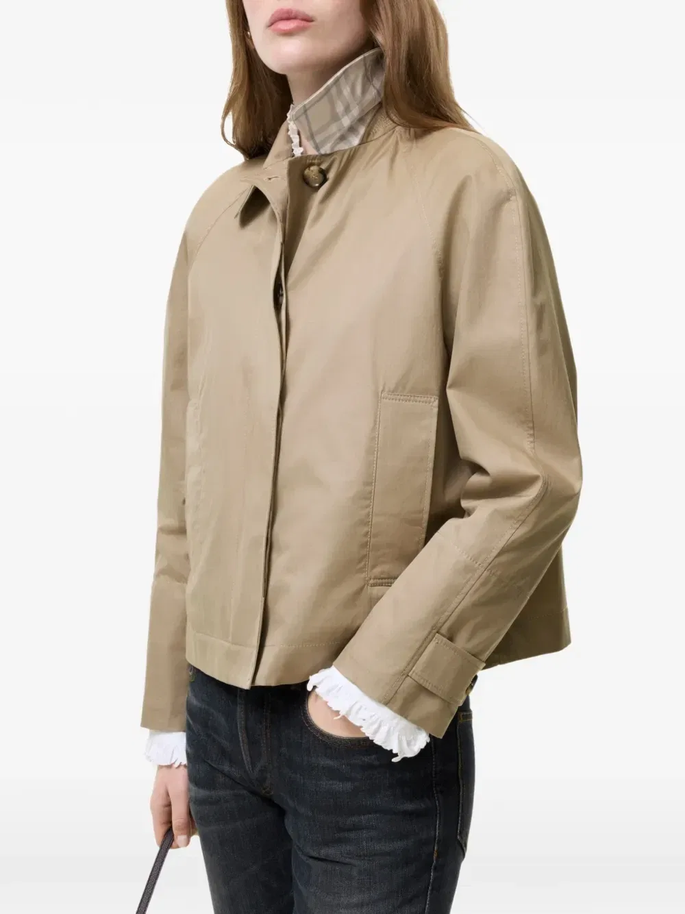 Габардиновая куртка Burberry, бежевый — фото 3
