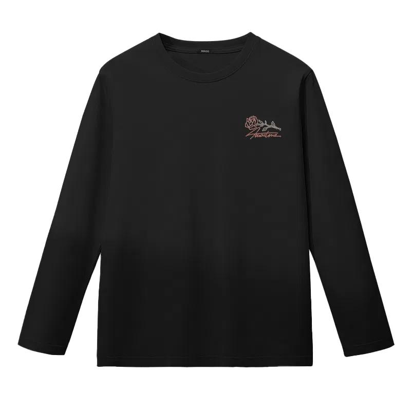 Детское футболка с длинным рукавом MINISO, Black