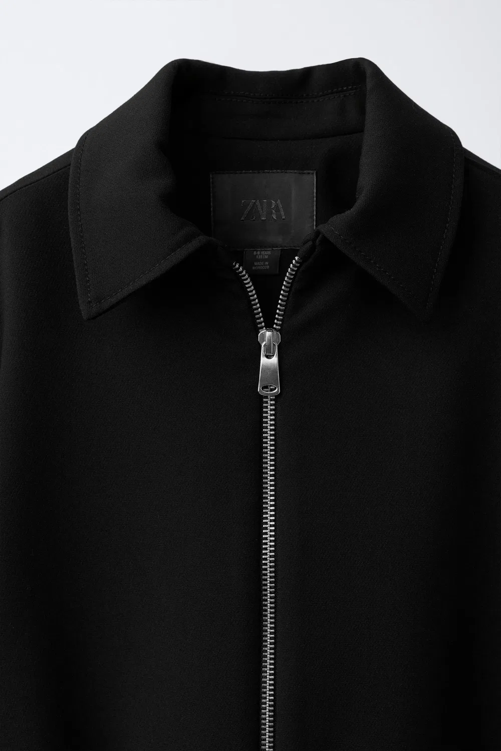 Простая короткая куртка ZARA, Black — фото 3