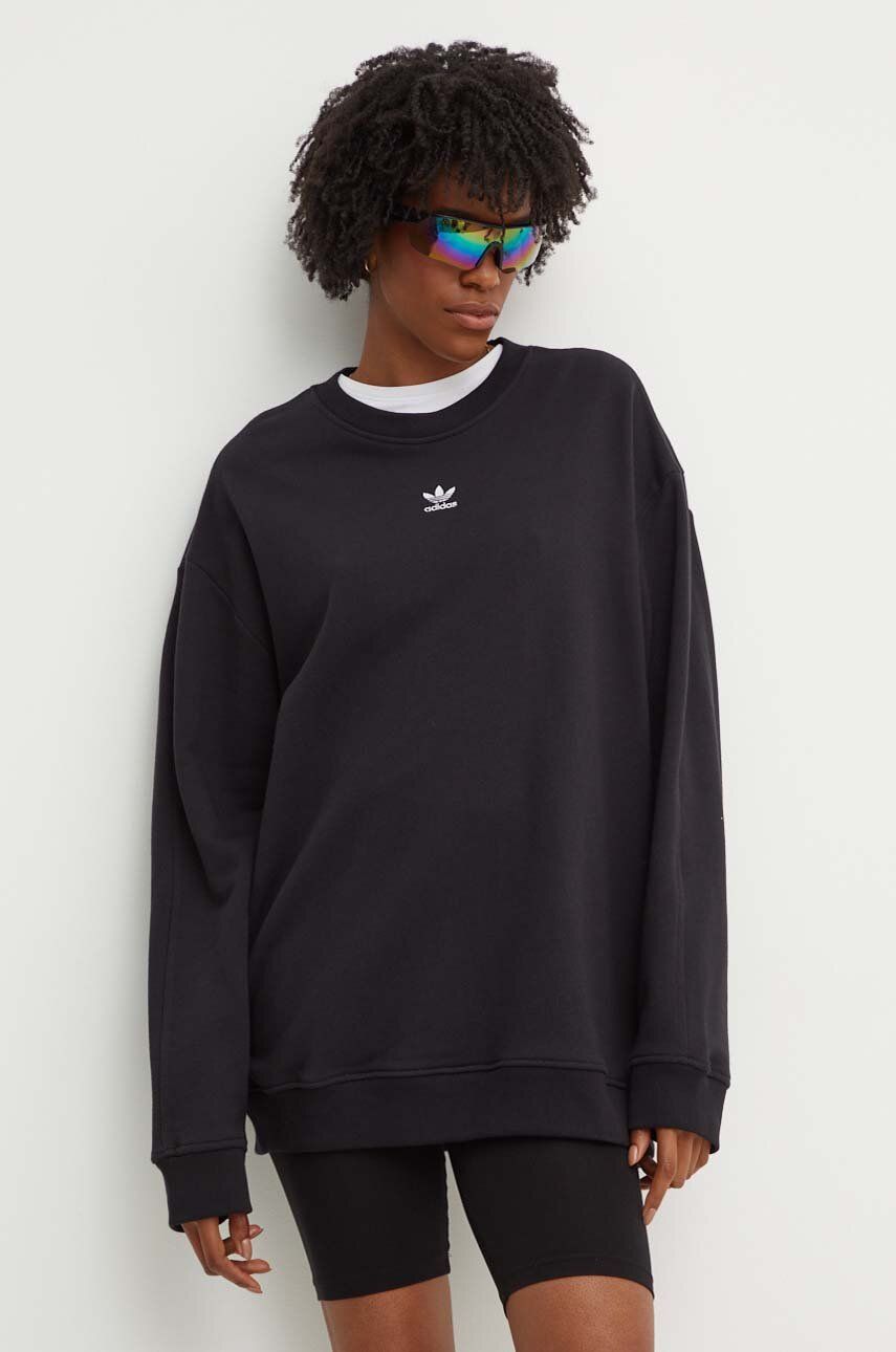 

Хлопковая толстовка adidas Originals, черный
