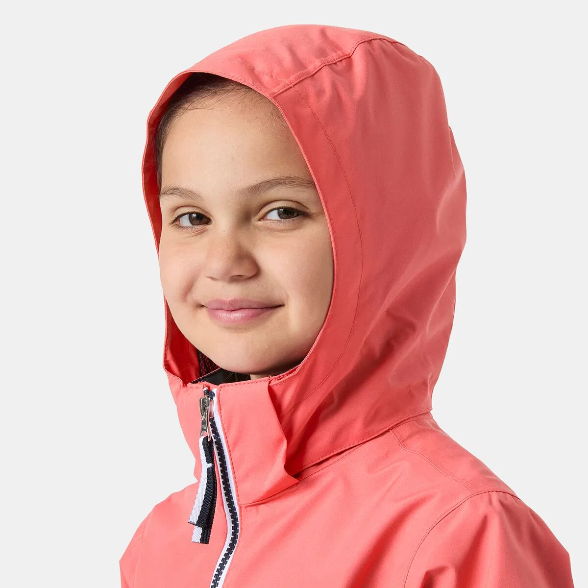Детский дождевик с принтом Koster Rain Jacket Helly Hansen, Sunset Pink — фото 4