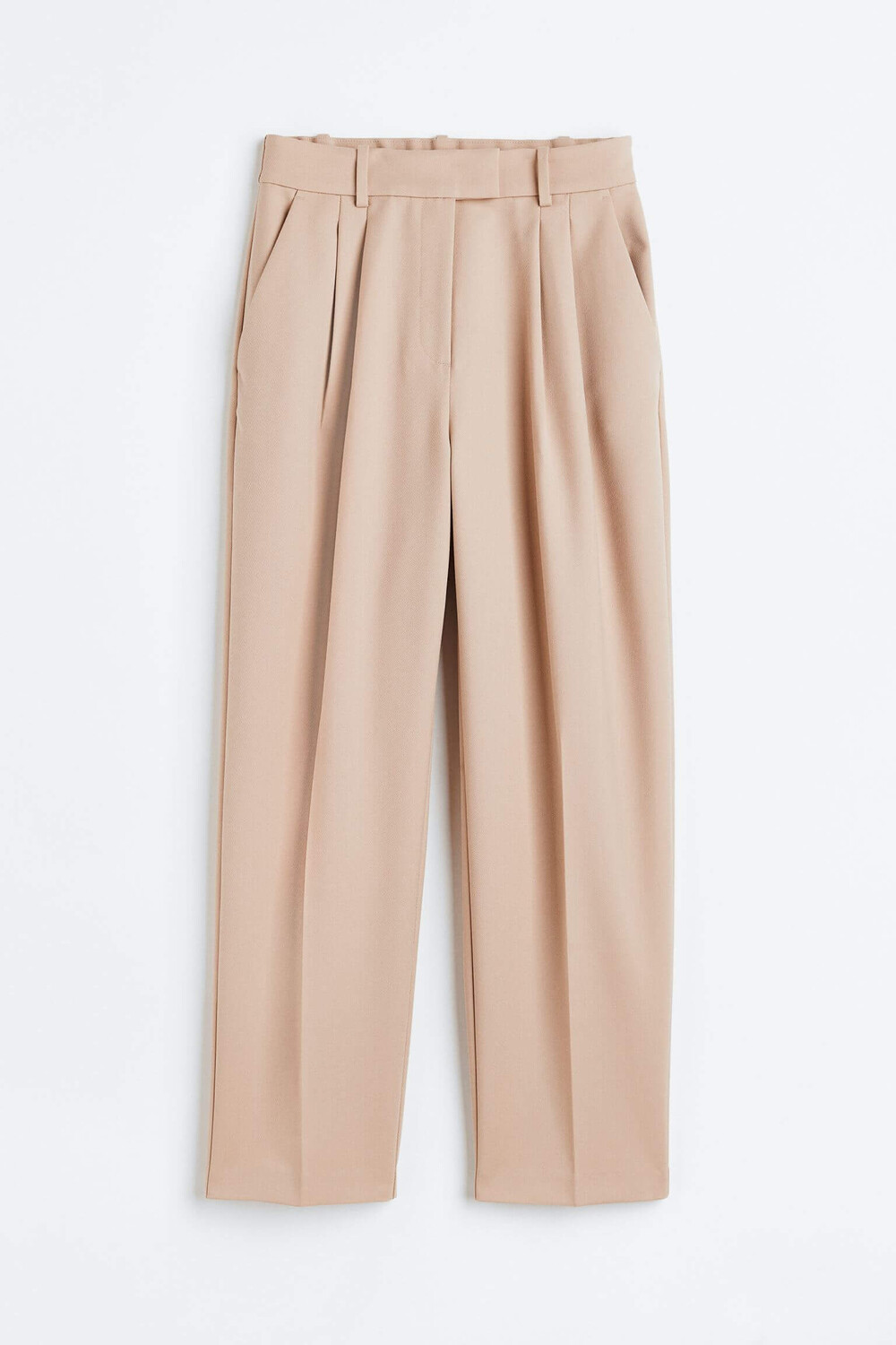 

Брюки H&M Ankle-length, бежевый
