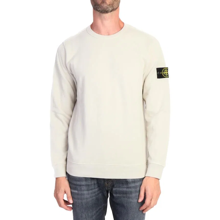 Свитшот с патчем, городской функционал, Logo Patch Crewneck, Stone Island, Solid Color — фото 4