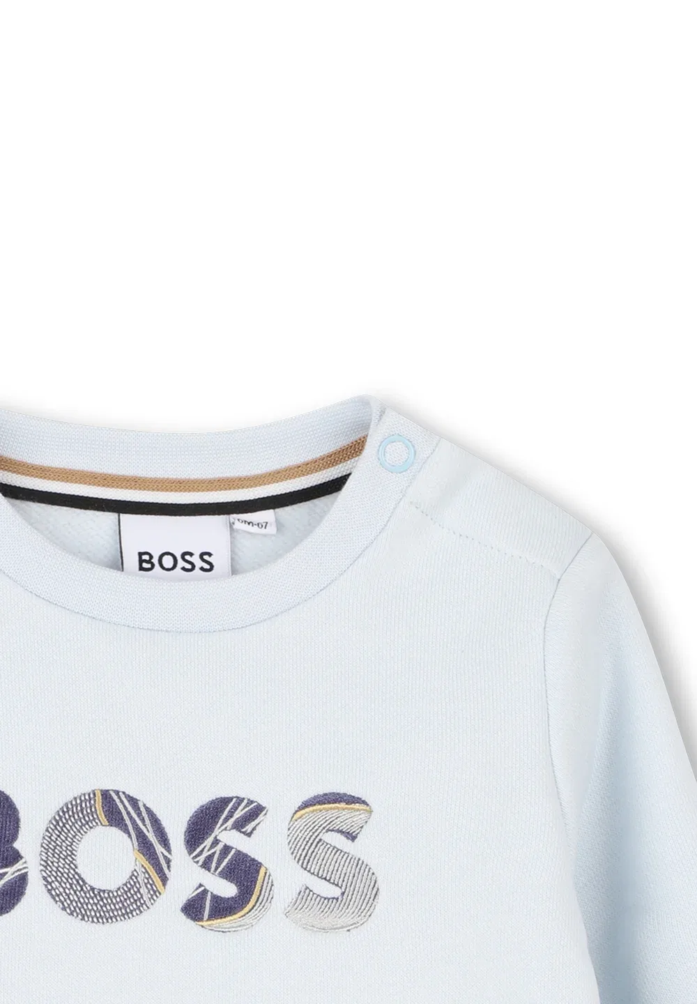 Col rond - толстовка Boss Kidswear, Bleuglacier — фото 3