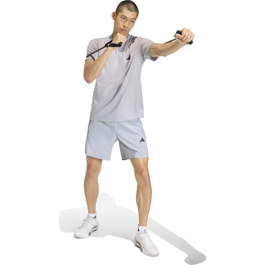 Шорты спортивные с принтом Workout Essentials Base adidas, Черный — фото 3