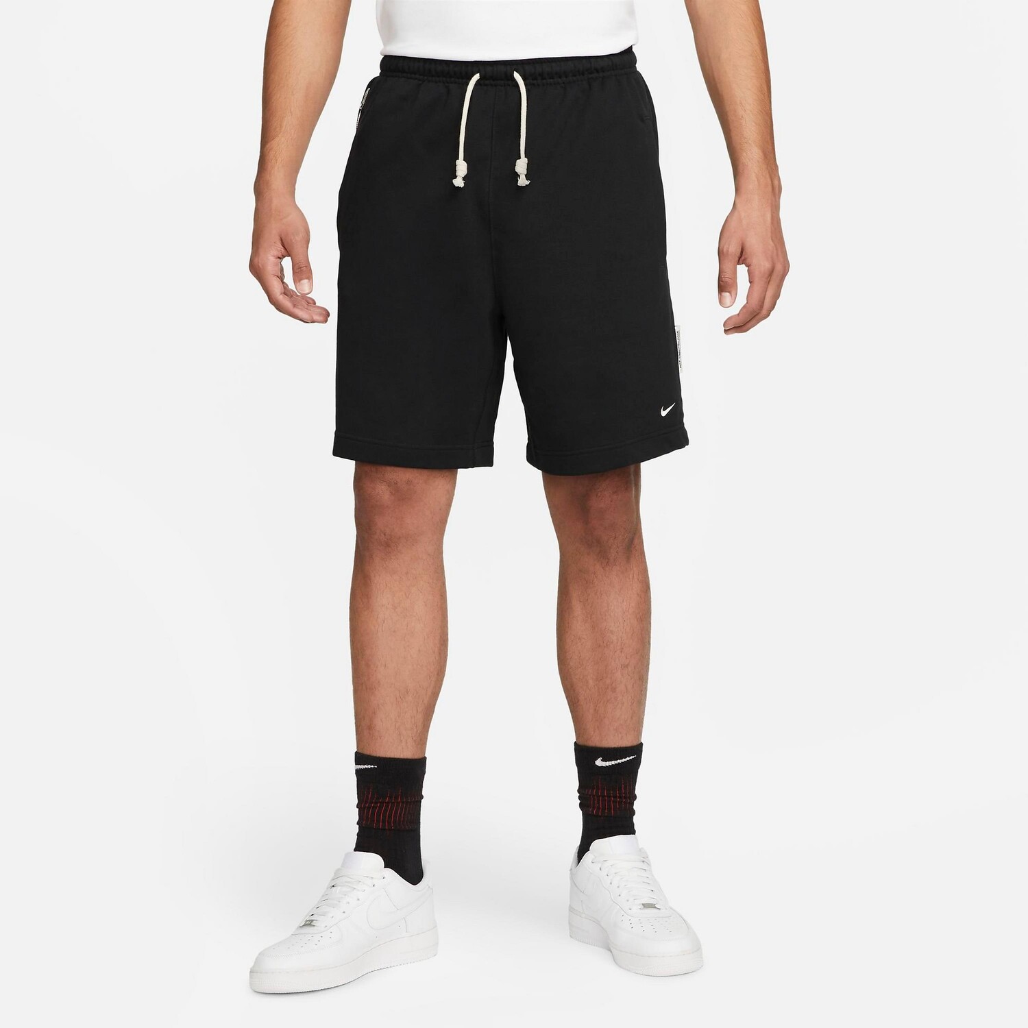 Мужские шорты Nike Dri-FIT Standard Issue из ткани френч терри, черный — фото 2